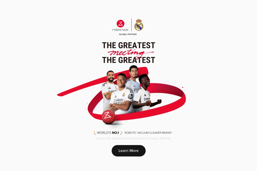 The Greatest Meeting The Greatest: Roborock joins hands with Real Madrid in strategic partnership with innovation at the core